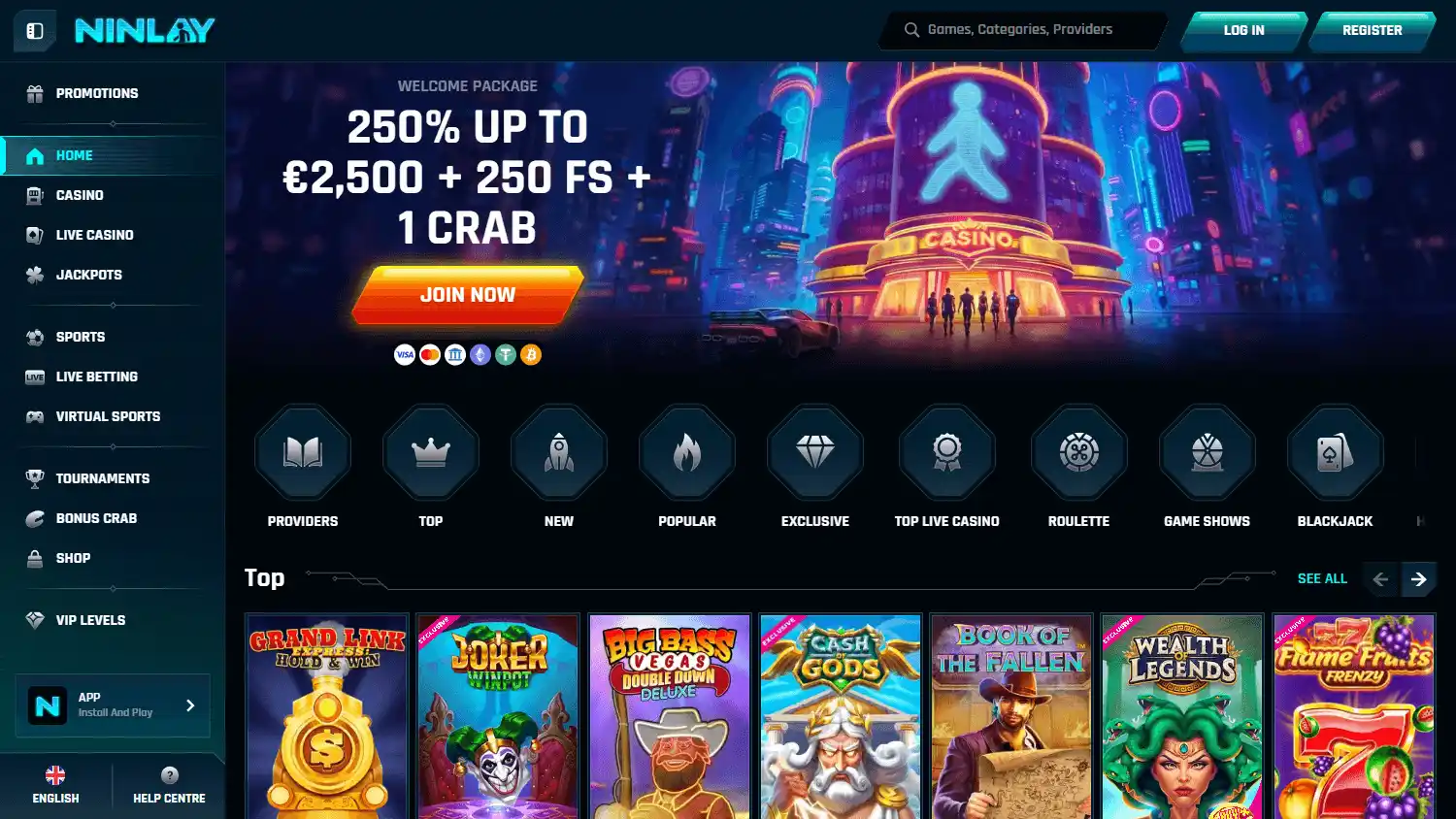 Ninlay Casino screenshot 1