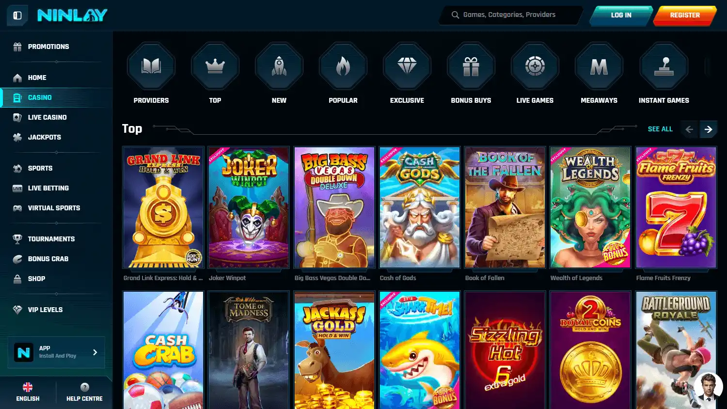Ninlay Casino screenshot 2