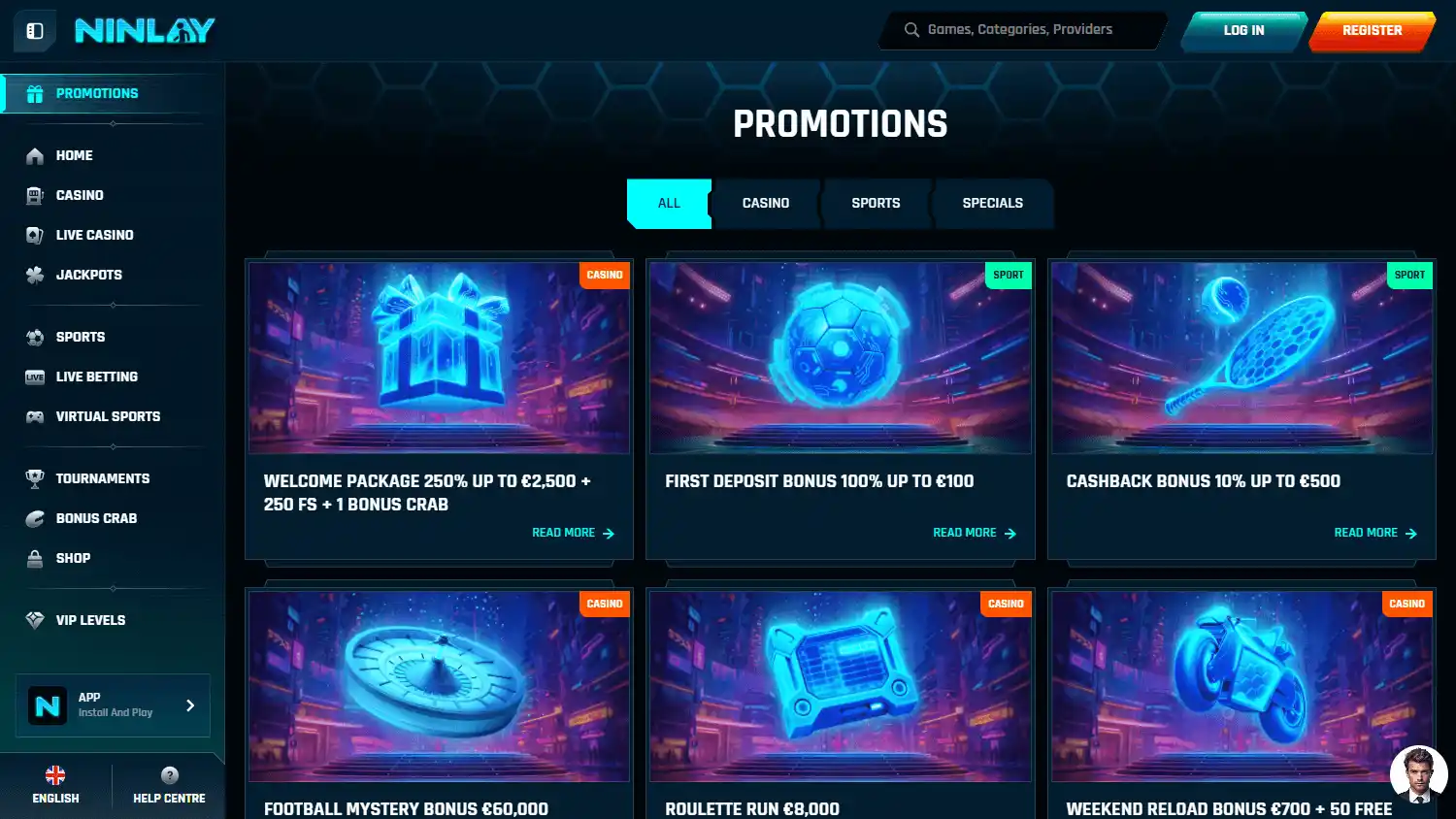 Ninlay Casino screenshot 3