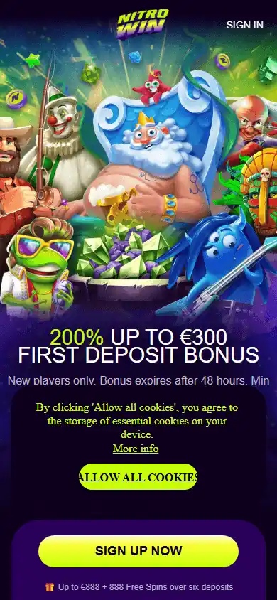 Nitro Win Casino screenshot 3
