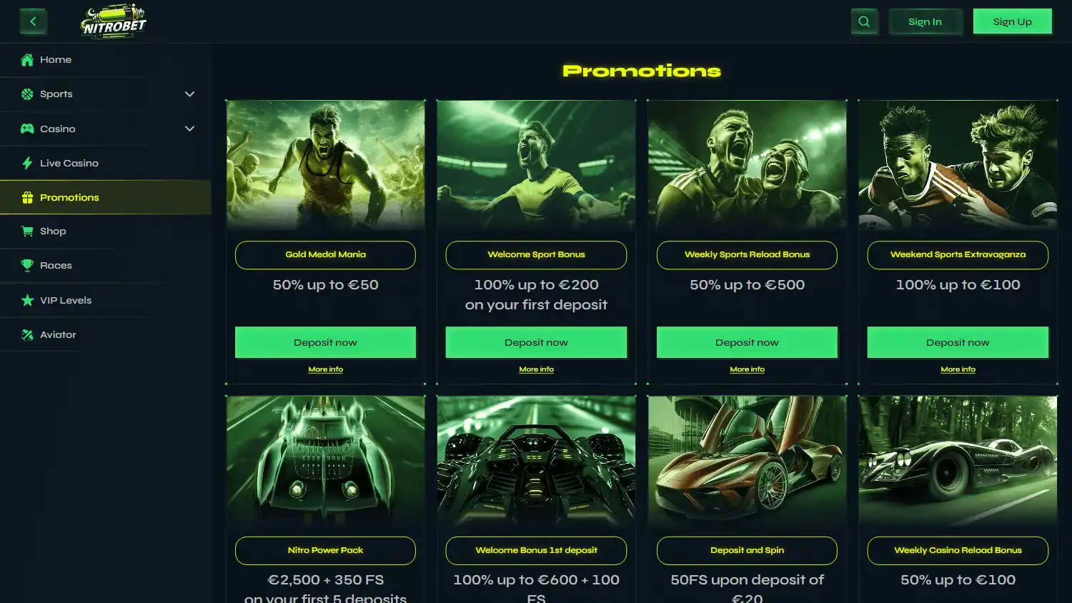 Nitrobet Casino screenshot 3