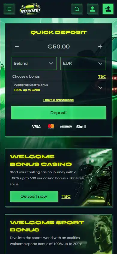 Nitrobet Casino screenshot 4