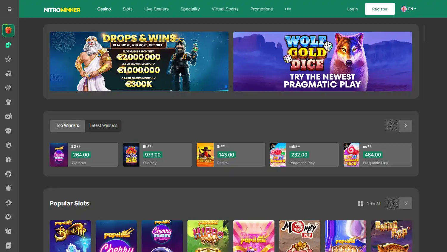 Nitrowinner Casino screenshot 2