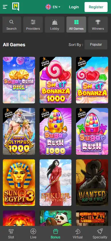Nitrowinner Casino screenshot 5