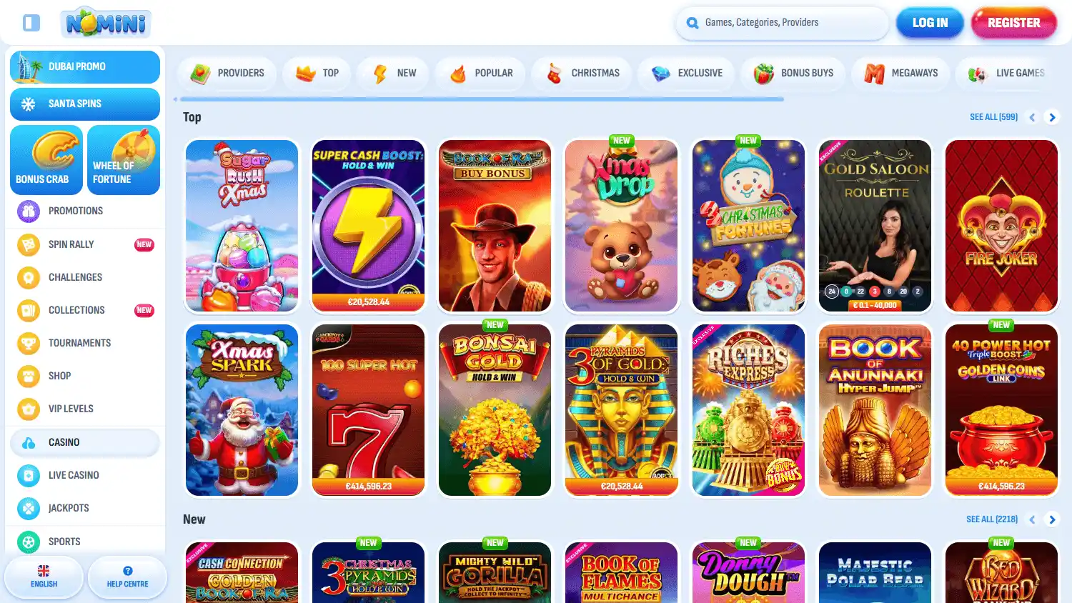 Nomini Casino screenshot 2