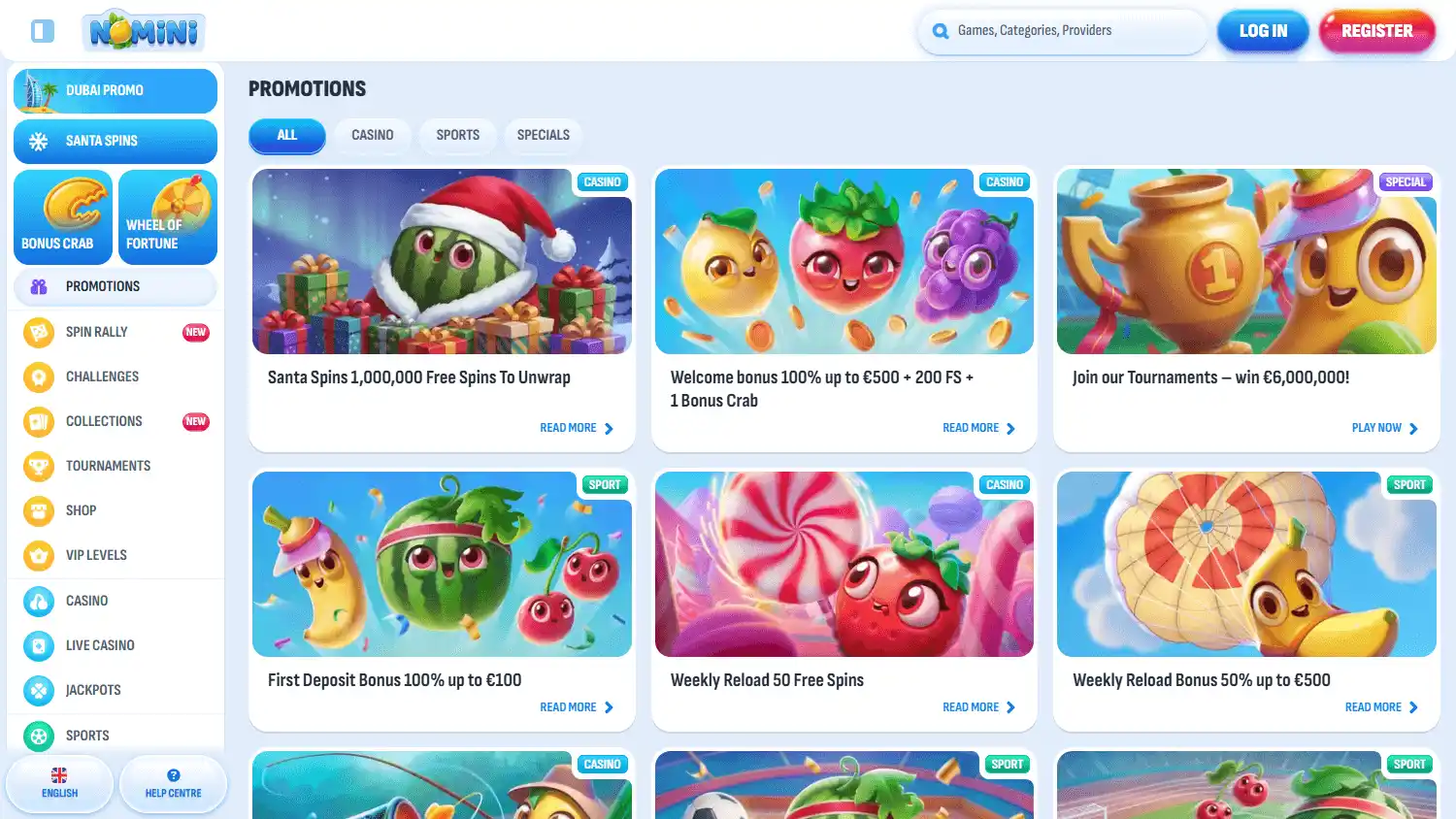 Nomini Casino screenshot 3