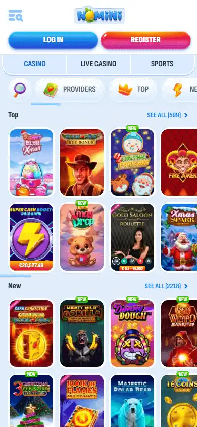 Nomini Casino screenshot 5