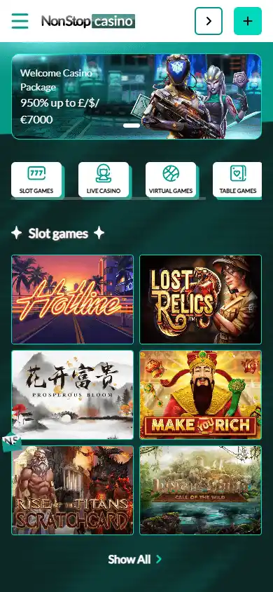 NonStop Casino screenshot 4