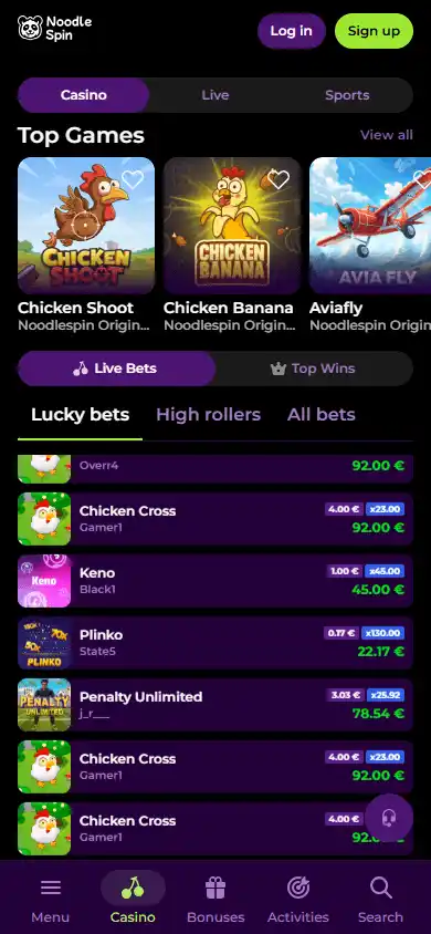 NoodleSpin Casino screenshot 3