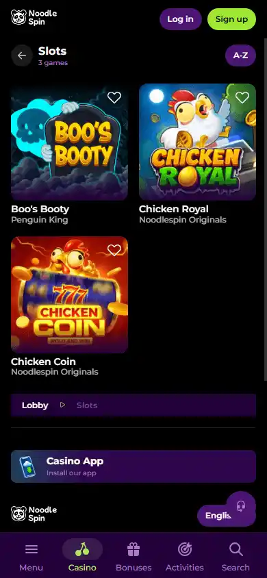 NoodleSpin Casino screenshot 4