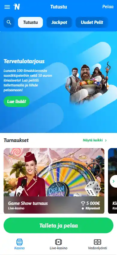 Nopeampi Casino screenshot 6