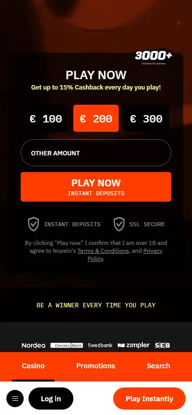 Nopein Casino screenshot 4