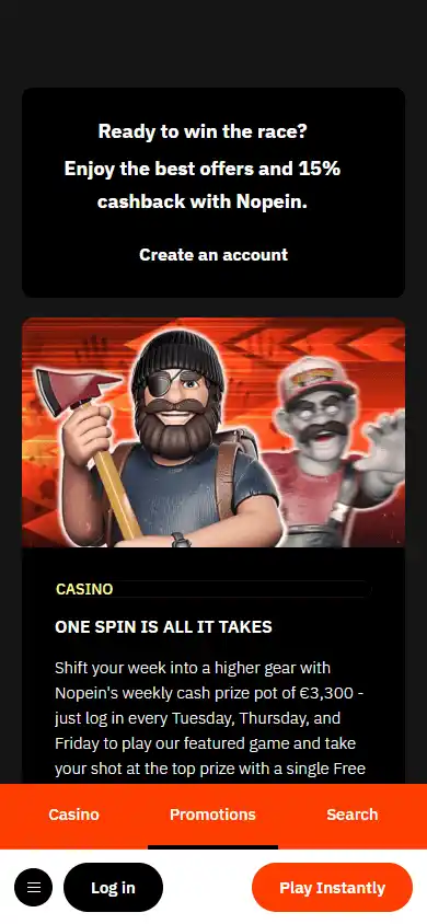 Nopein Casino screenshot 6