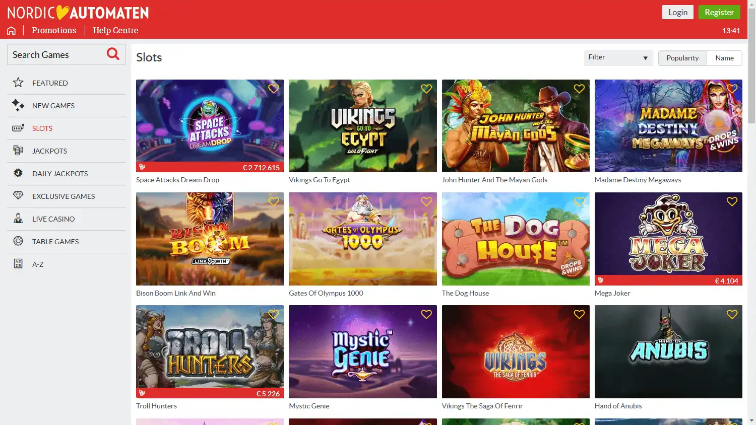 NordicAutomaten Casino screenshot 2