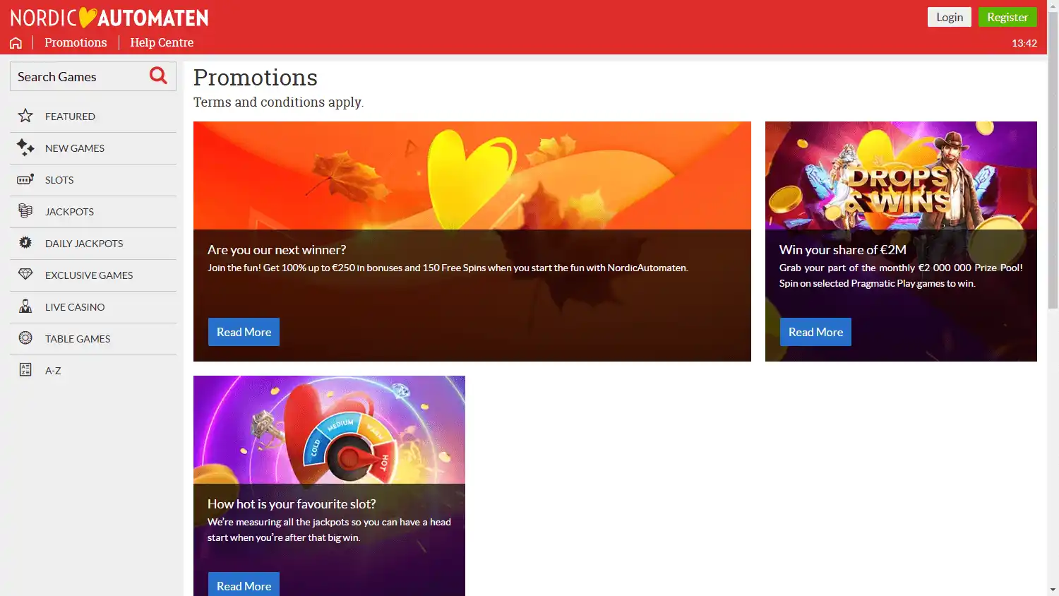 NordicAutomaten Casino screenshot 3