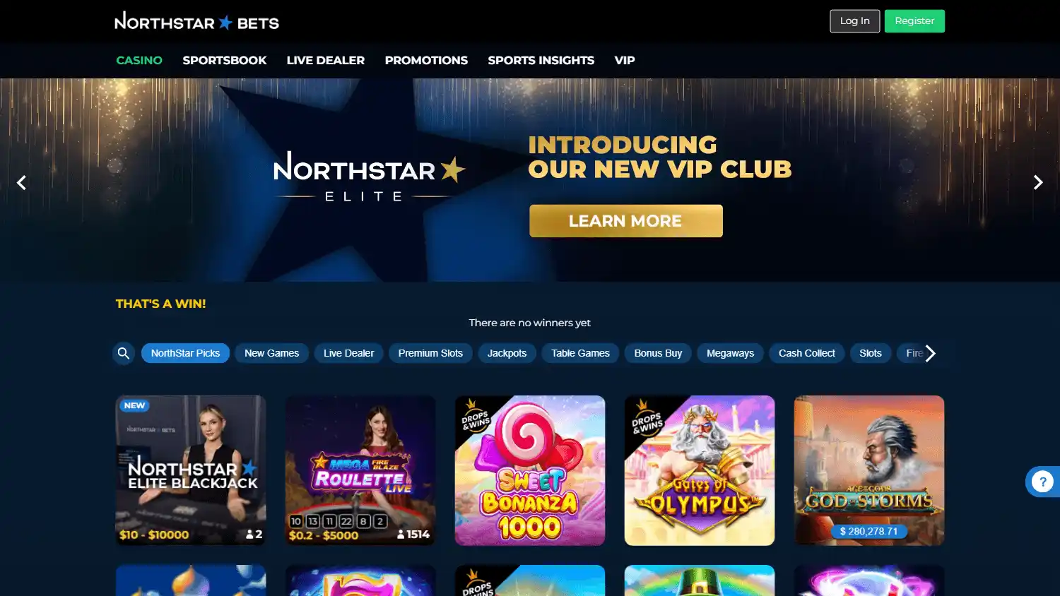 NorthStar Bets Casino CA screenshot 1