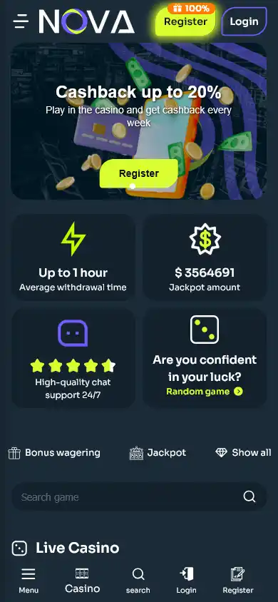 Nova Casino screenshot 3