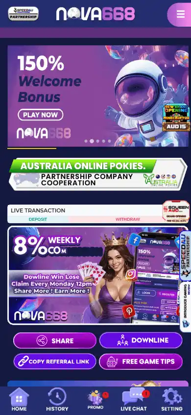 Nova668 Casino screenshot 3