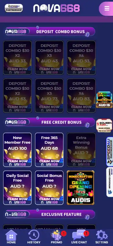 Nova668 Casino screenshot 4