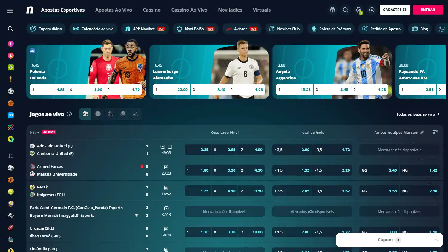 Novibet Casino BR screenshot 1