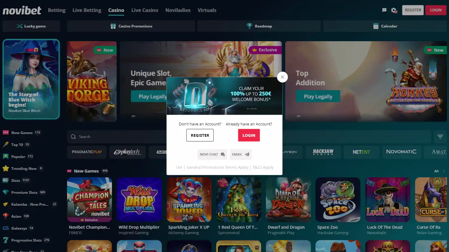 Novibet Casino MX screenshot 3