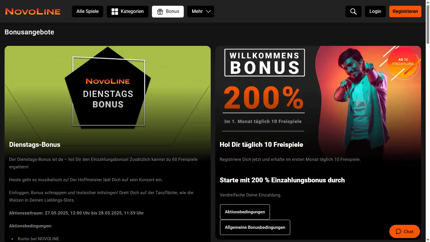 NOVOLINE Casino screenshot 3