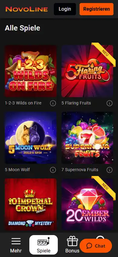 NOVOLINE Casino screenshot 5
