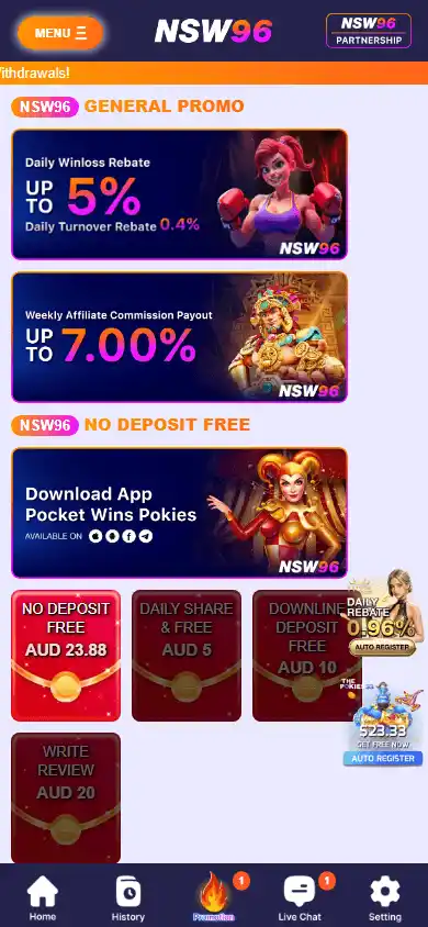 NSW96 Casino screenshot 5