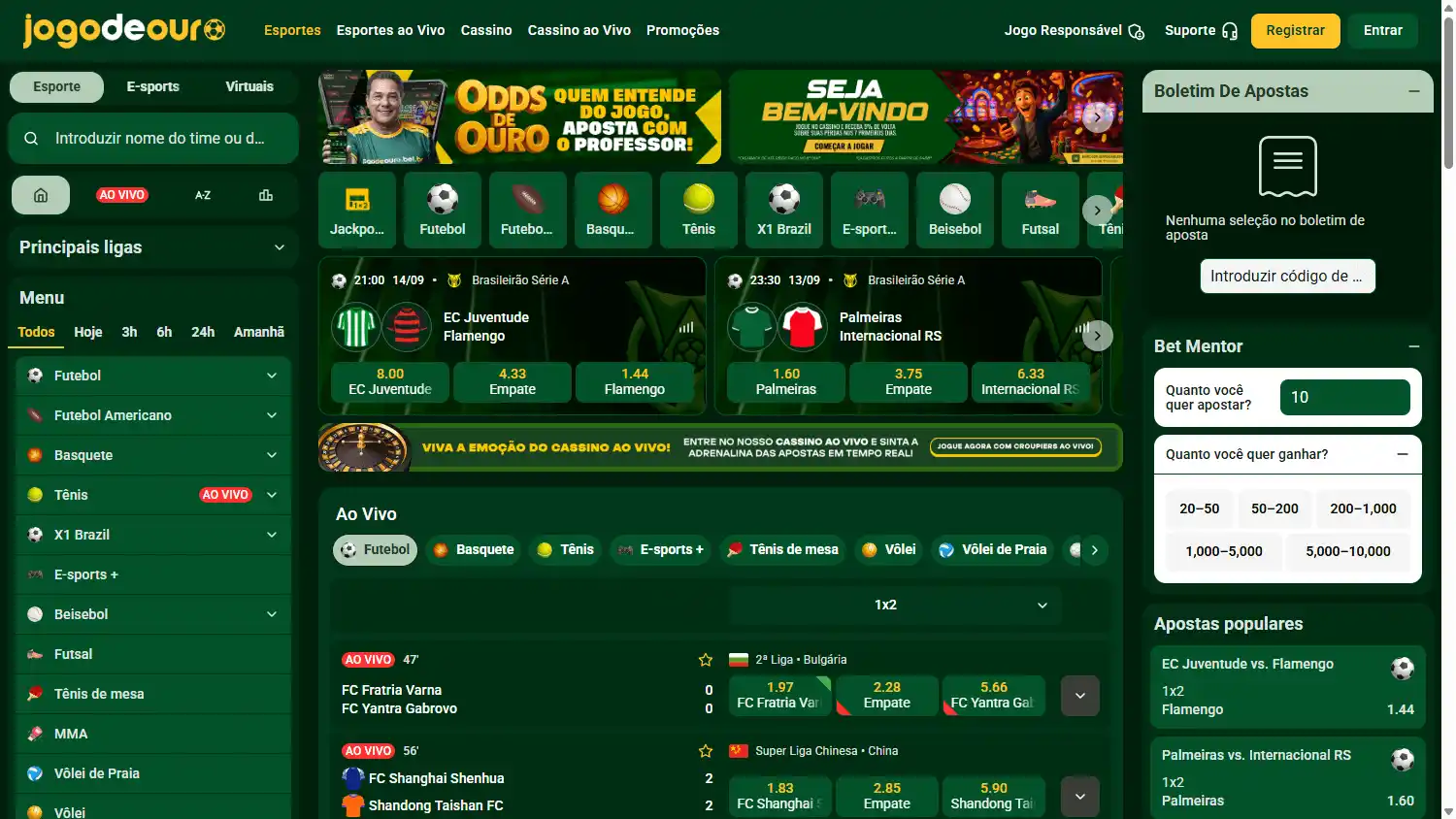 Jogo de Ouro Casino screenshot 1
