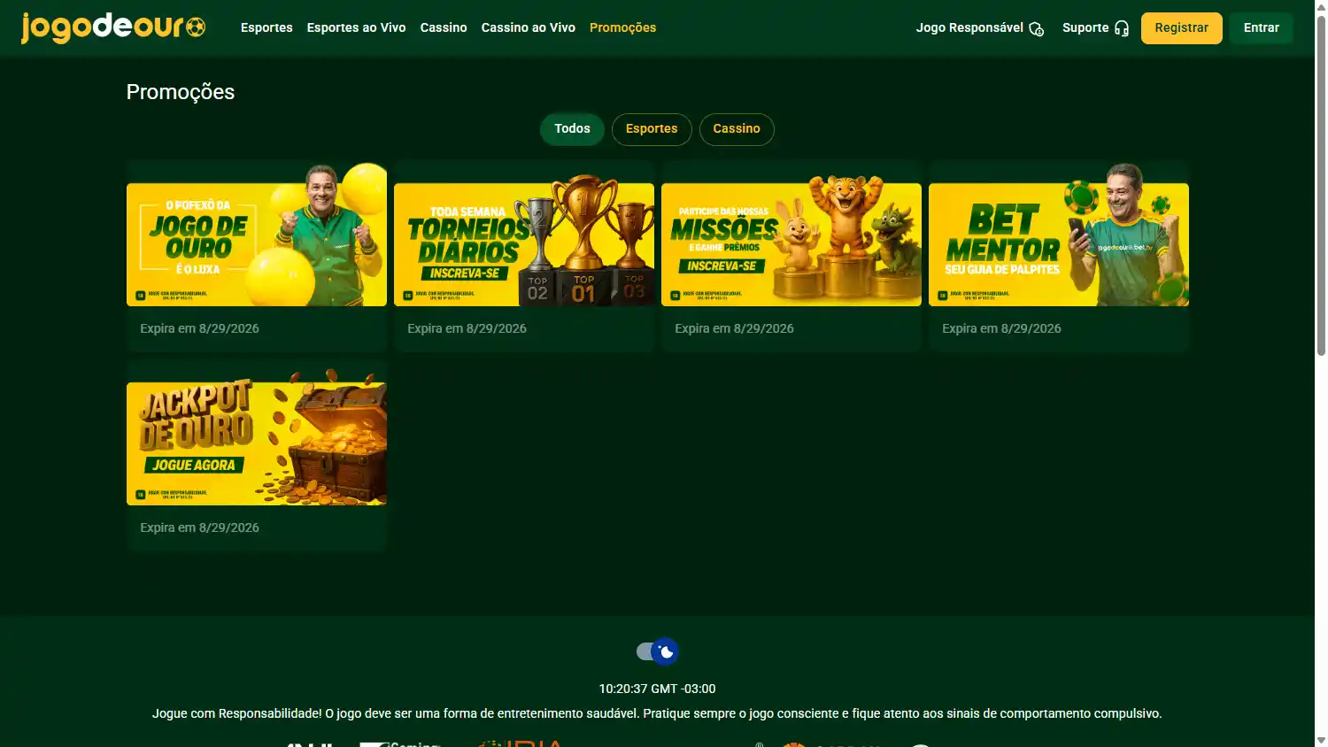 Jogo de Ouro Casino screenshot 3