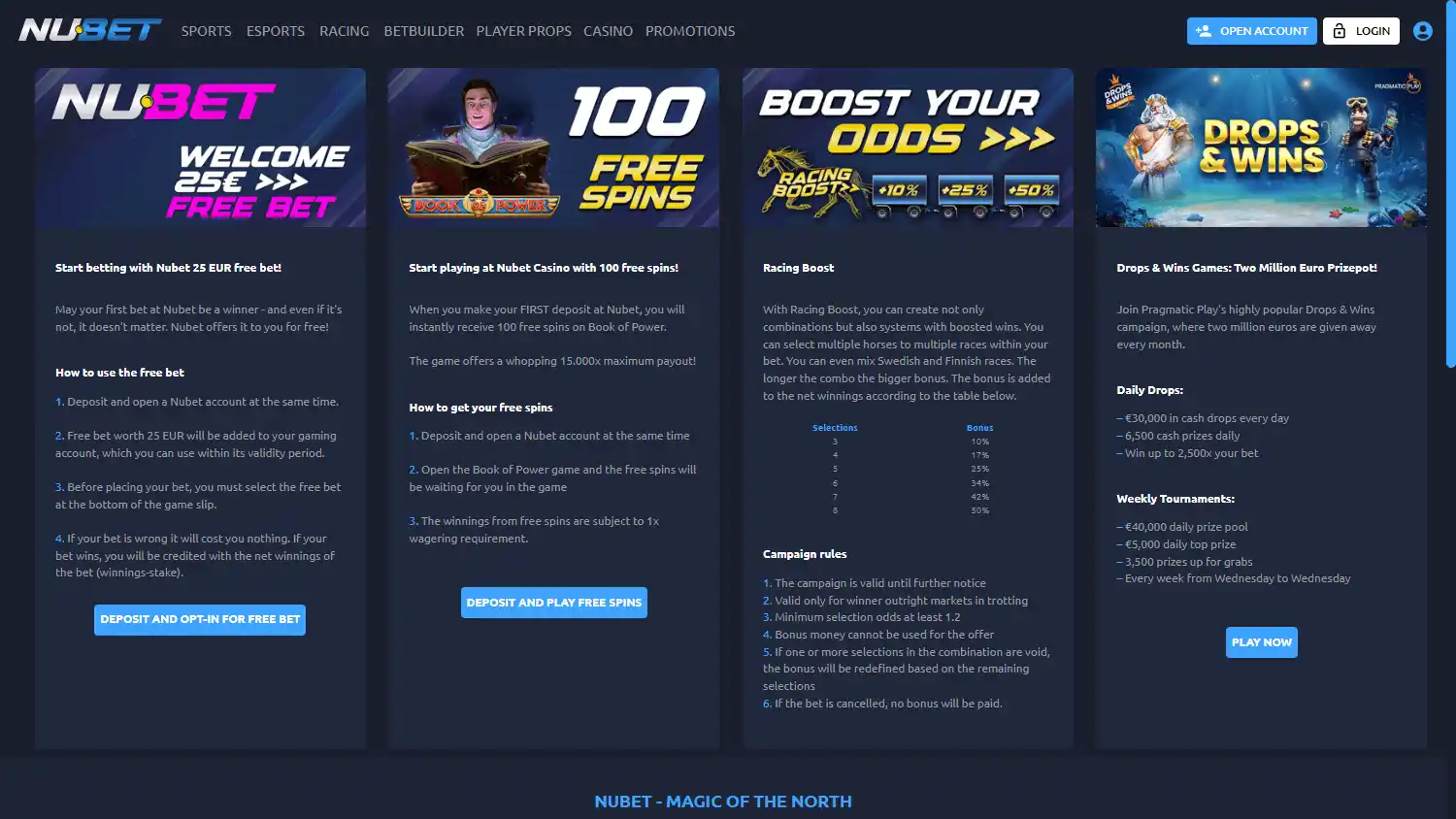 Nubet Casino screenshot 3