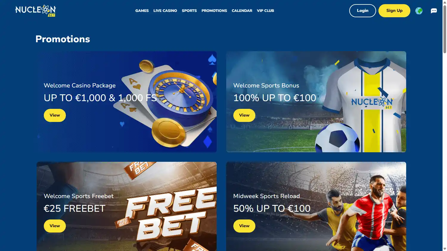Nucleonbet Casino screenshot 2