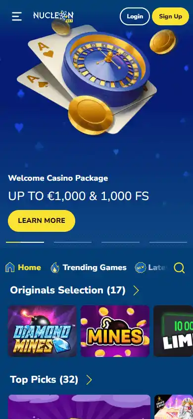 Nucleonbet Casino screenshot 3