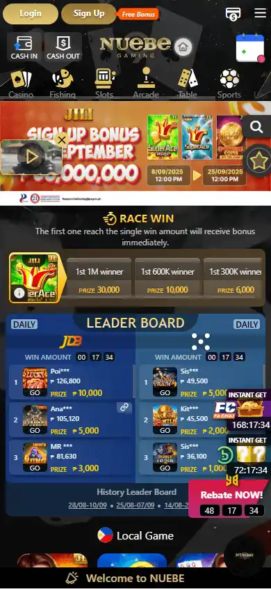 Nuebe9 Casino screenshot 4