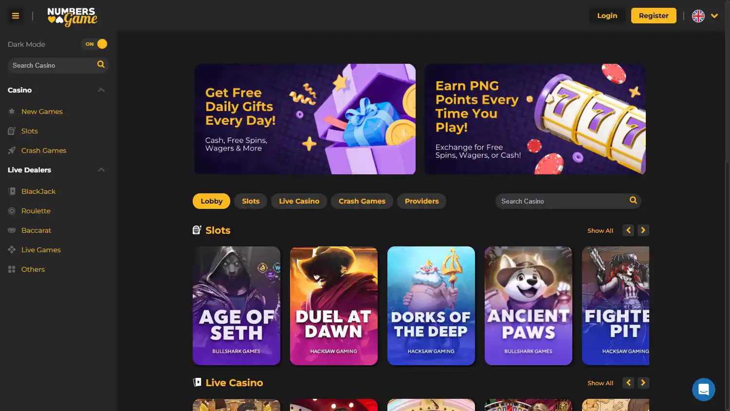 Numbers Game Casino screenshot 1