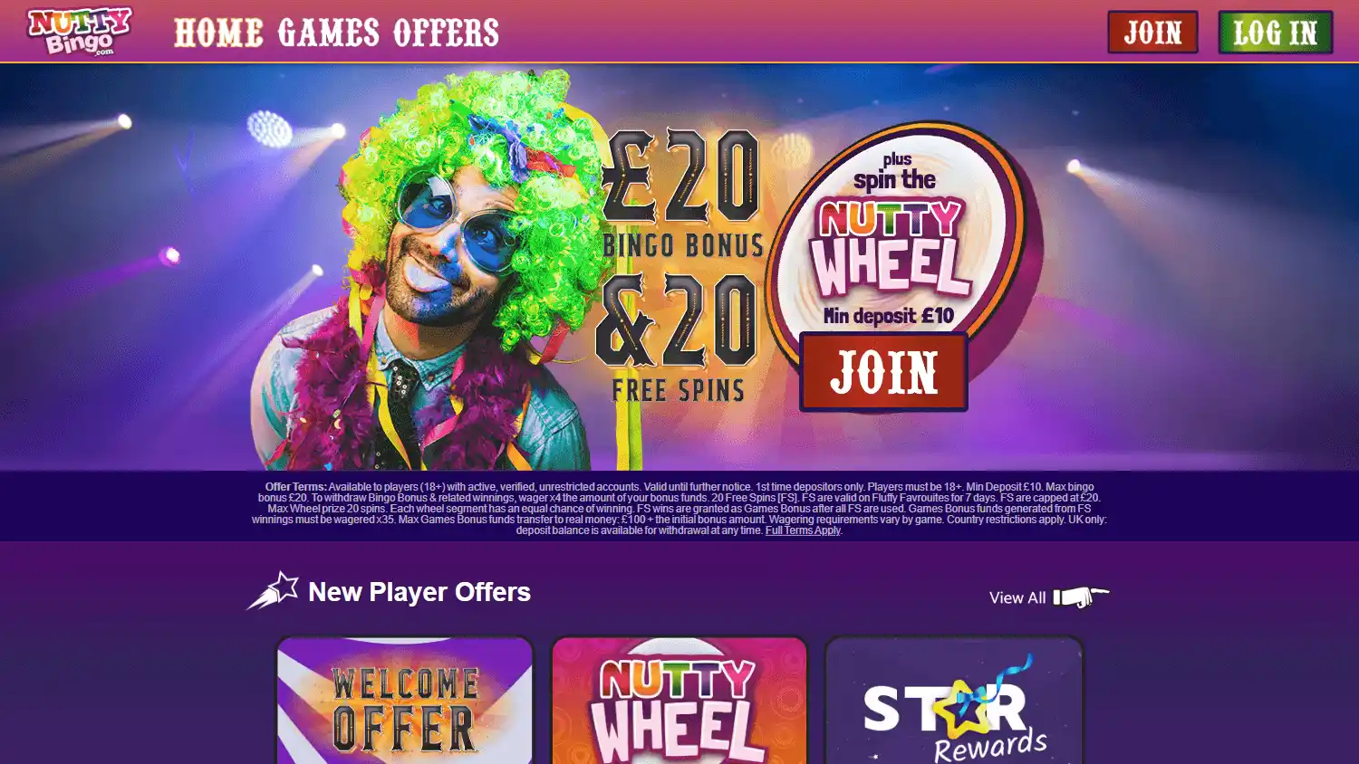 Nutty Bingo Casino screenshot 1