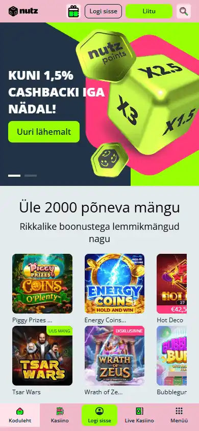 Nutz Casino screenshot 4