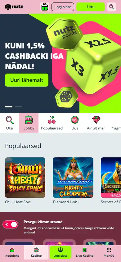 Nutz Casino screenshot 5