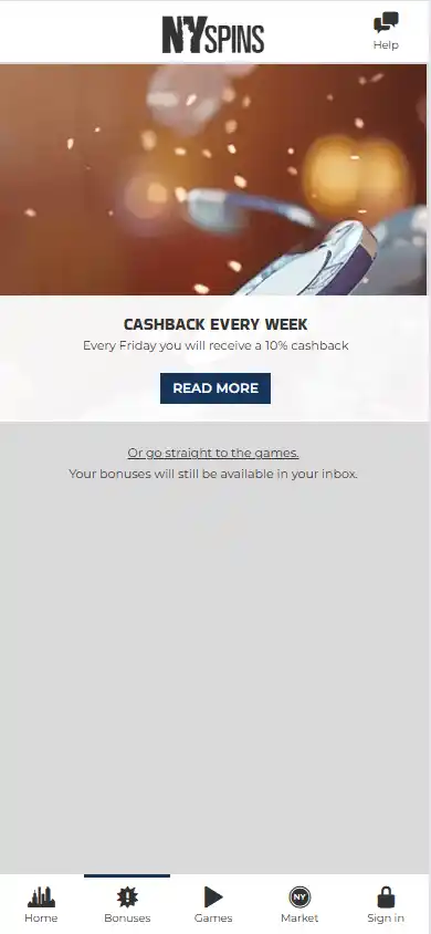 NYspins Casino screenshot 4