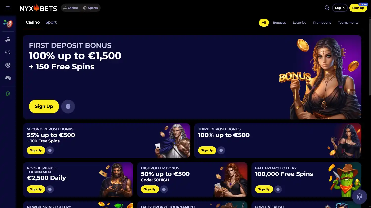 NYXbets Casino screenshot 3