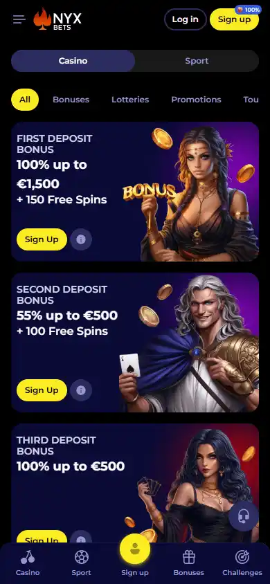 NYXbets Casino screenshot 6