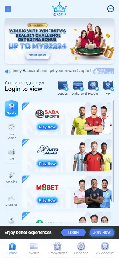 OB9 Casino MY screenshot 4