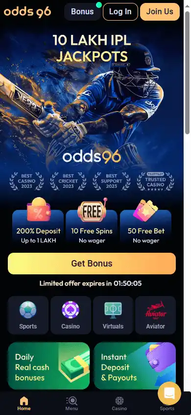 Odds96 Casino screenshot 4