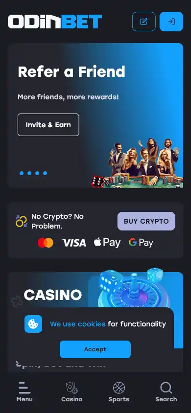 OdinBet Casino screenshot 3
