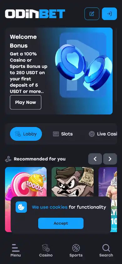 OdinBet Casino screenshot 4