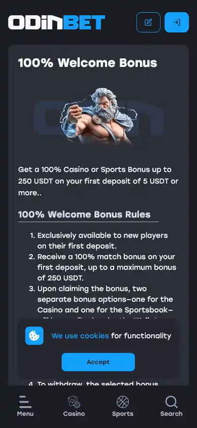 OdinBet Casino screenshot 5