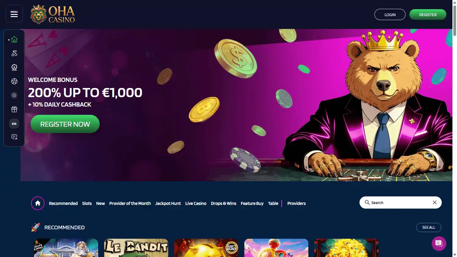 Oha Casino screenshot 1