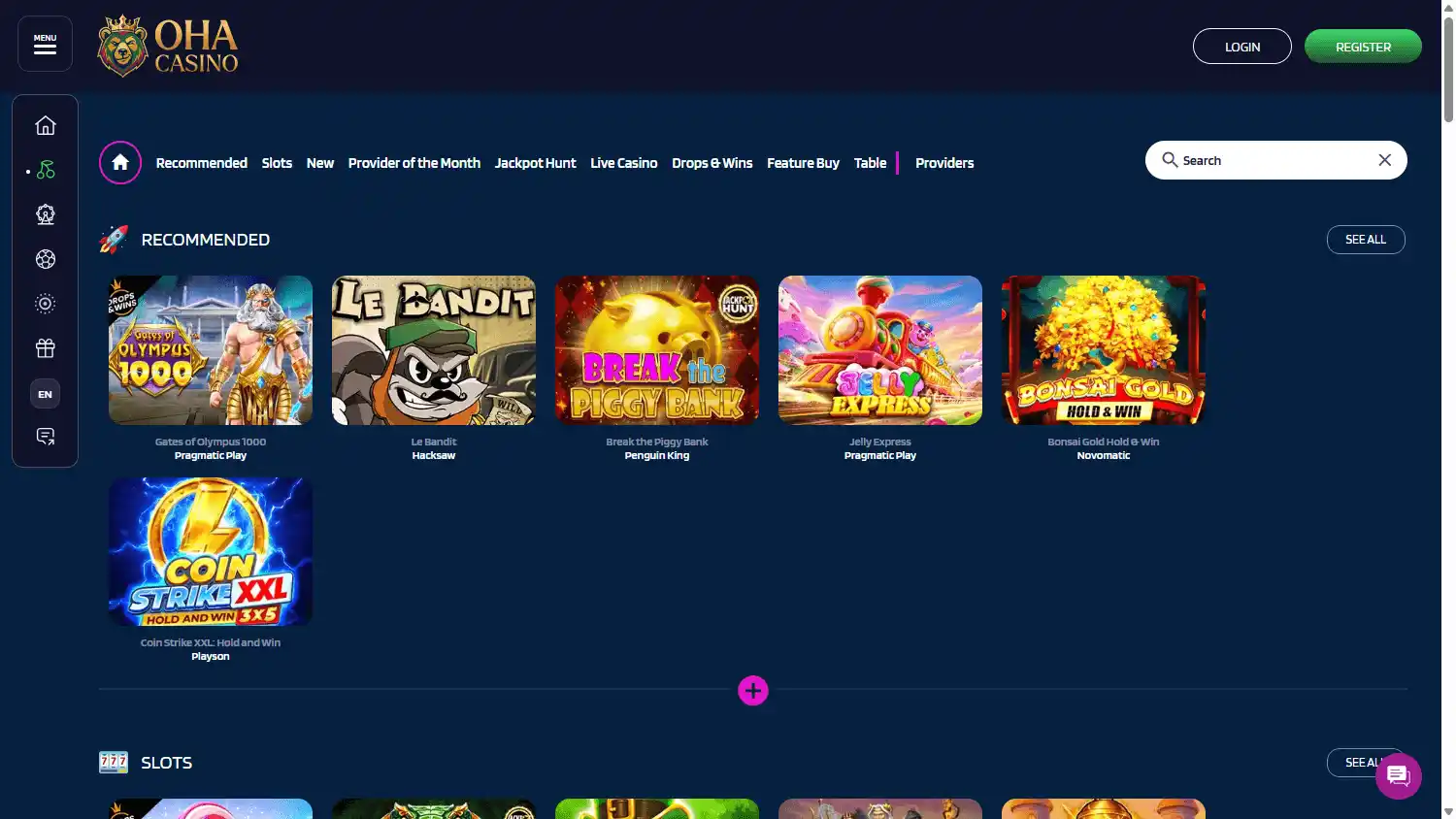 Oha Casino screenshot 2