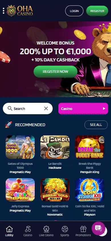Oha Casino screenshot 4