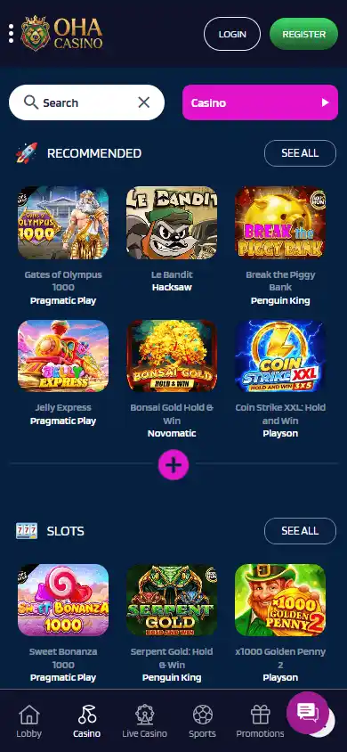 Oha Casino screenshot 5
